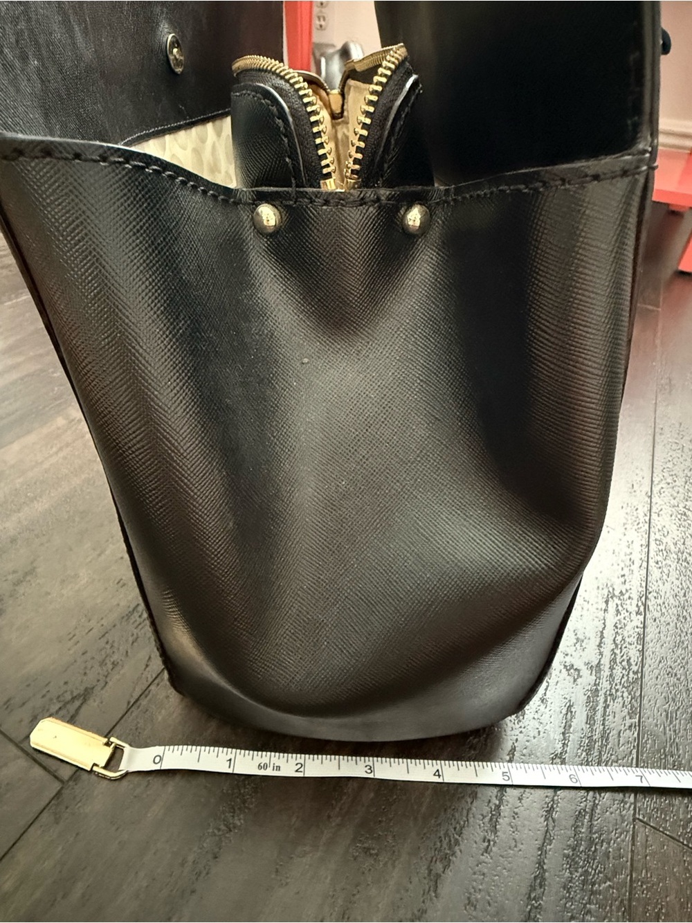 Kate Spade Newbury Lane Miles Black Saffiano Leather Work Tote Bag - Picture 9 of 12